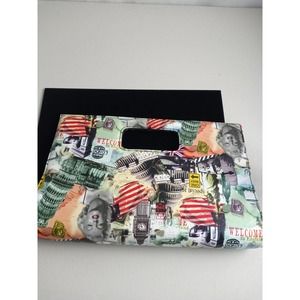 VINTAGE HAND HELD/UNDERARM CLUTCH 8X14 UK THEMED